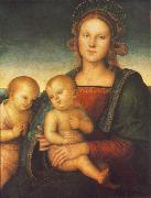 PERUGINO, Pietro Madonna with Child and Little St John af china oil painting artist